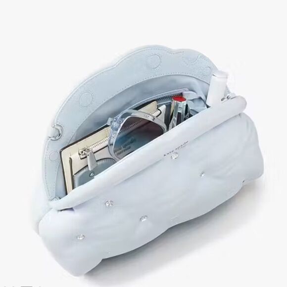 Kate Spade Shade Quilted Cloud Clutch Crossbody Pearlized Leather - Picture 4 of 13